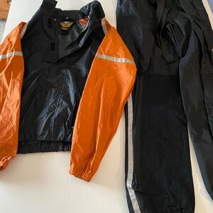 Harley-Davidson Black and Orange Jacket